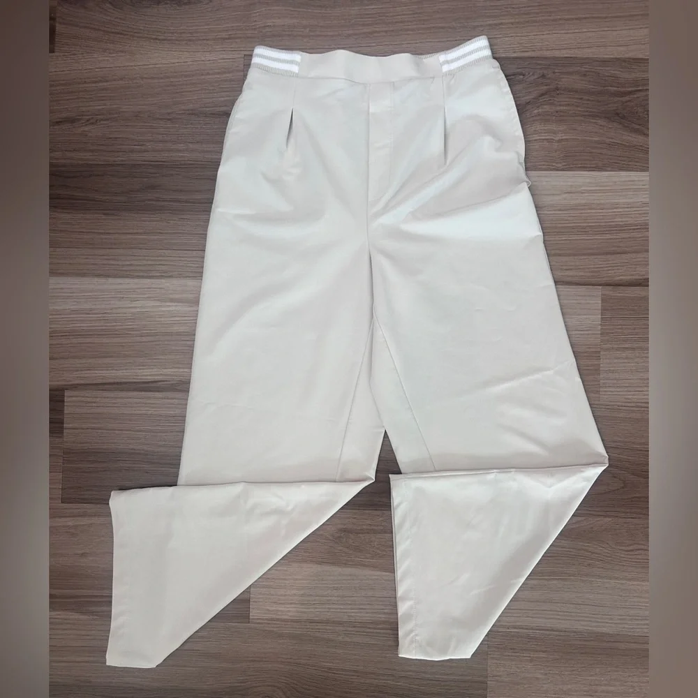 Recess Pickleball X Zella Volley High Waist Pants M Grey Moonbeam Elastic Waist - Picture 2 of 10